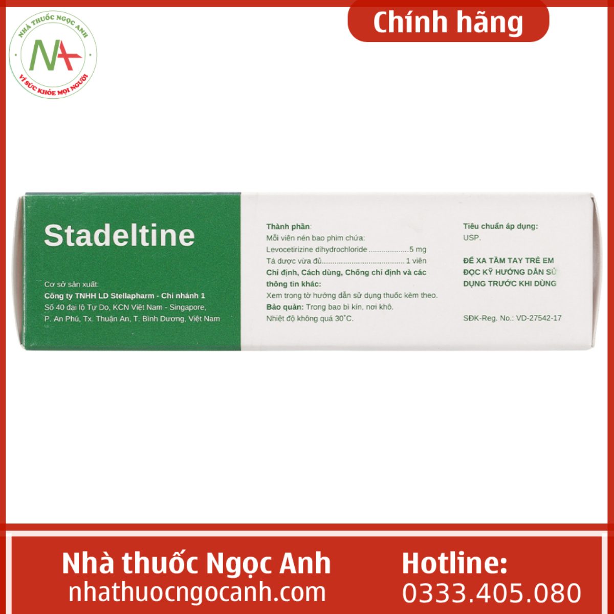 Thuốc Stadeltine 5mg