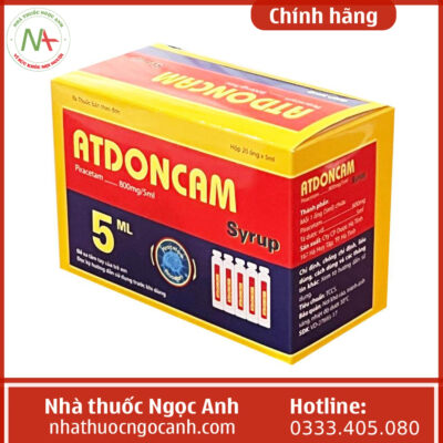 Atdoncam Syrup hộp 20 ống x 5ml
