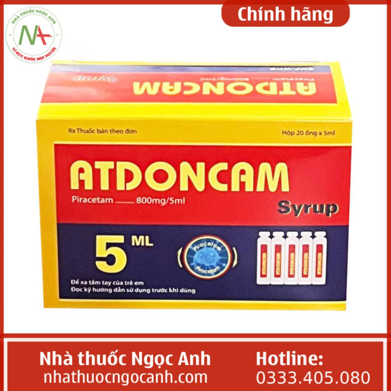 Atdoncam Syrup hộp 20 ống x 5ml