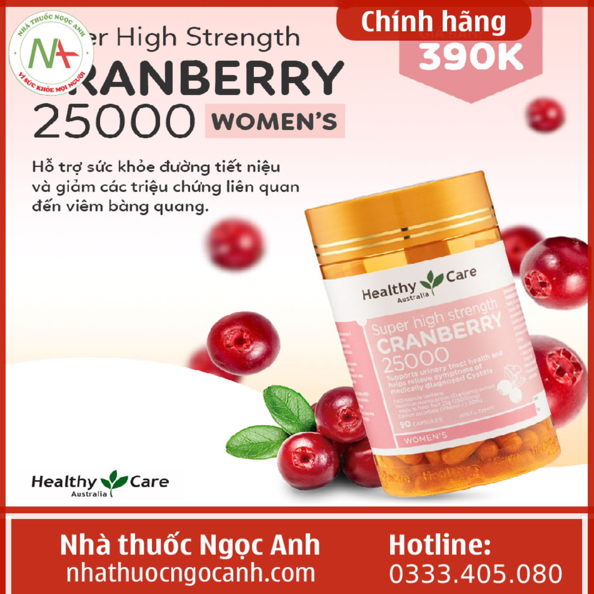 Cranberry 25000mg Healthy Care
