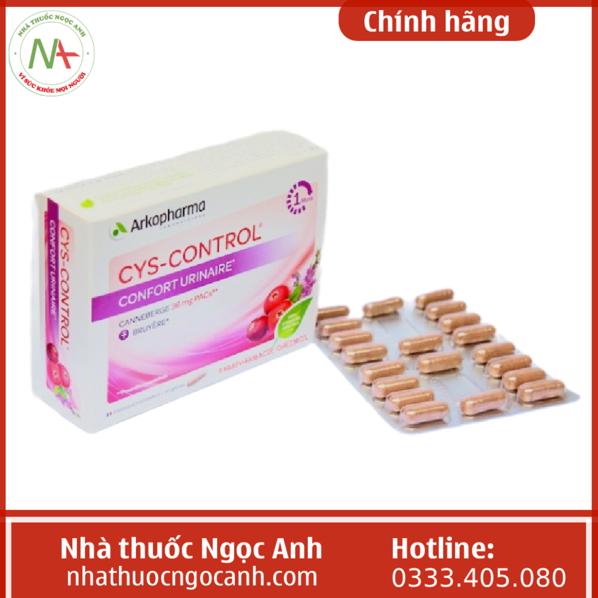 Cys-Control Confort Urinaire Arkopharma