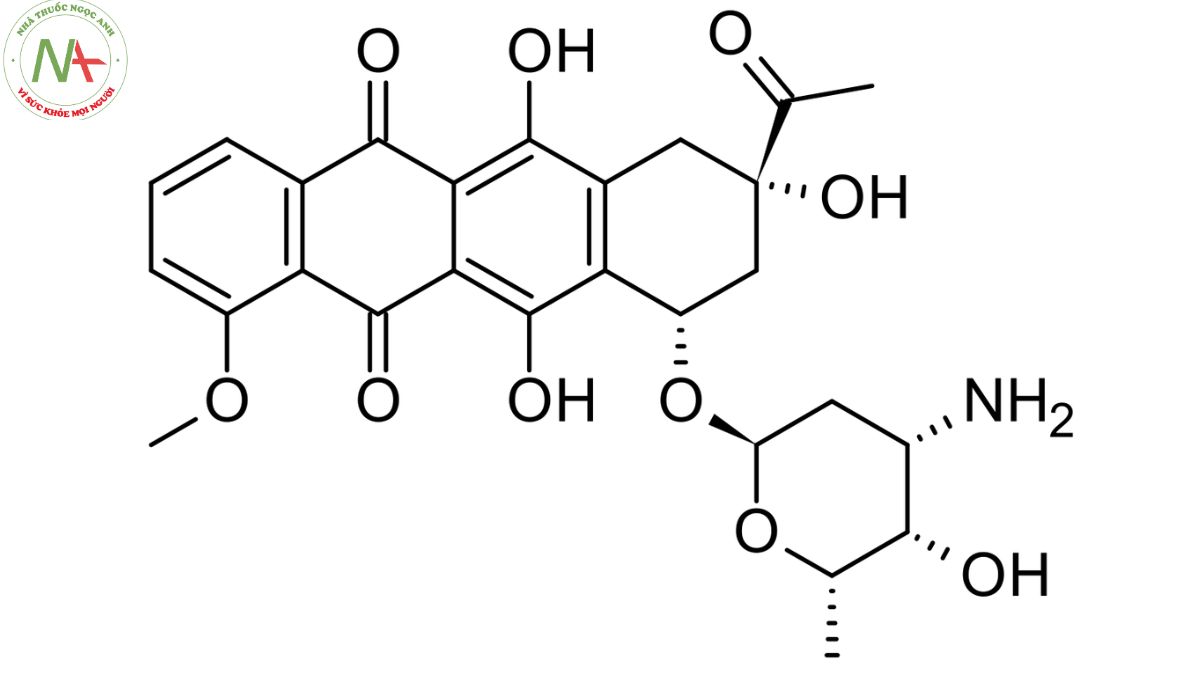 Cấu trúc phân tử Daunorubicin 