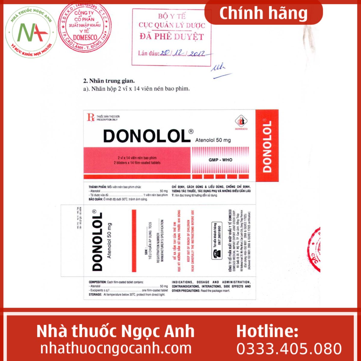 Donolol 50 mg