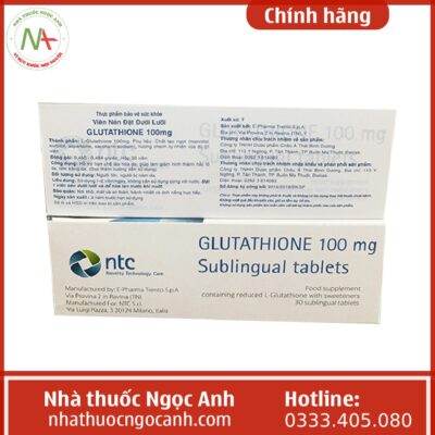 Glutathione 100 mg Sublingual tablets