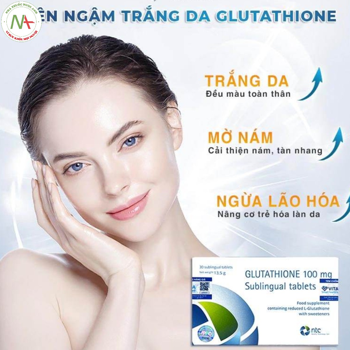 Glutathione 100 mg Sublingual tablets