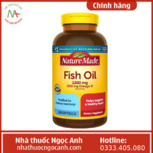 Nature Made Fish Oil 1200mg (360mg Omega-3) 200 viên