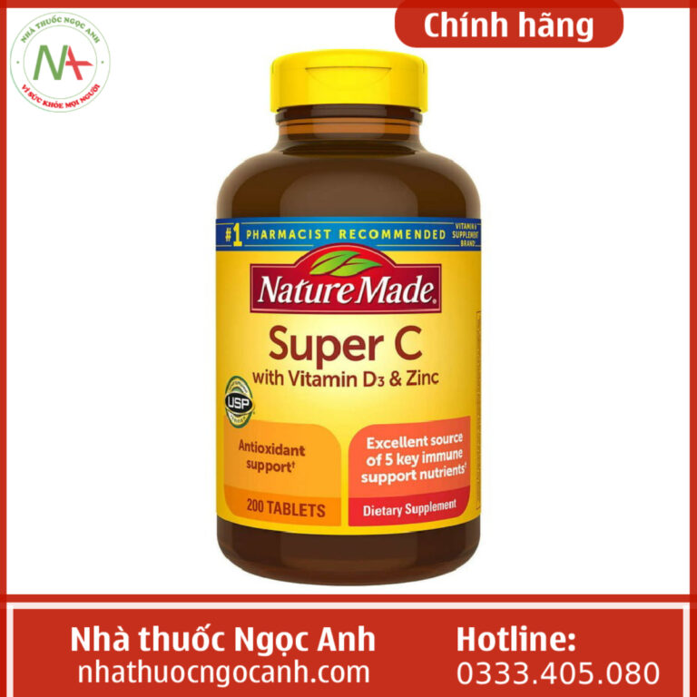 Nature Made Super C With D3&Zinc 200 vien