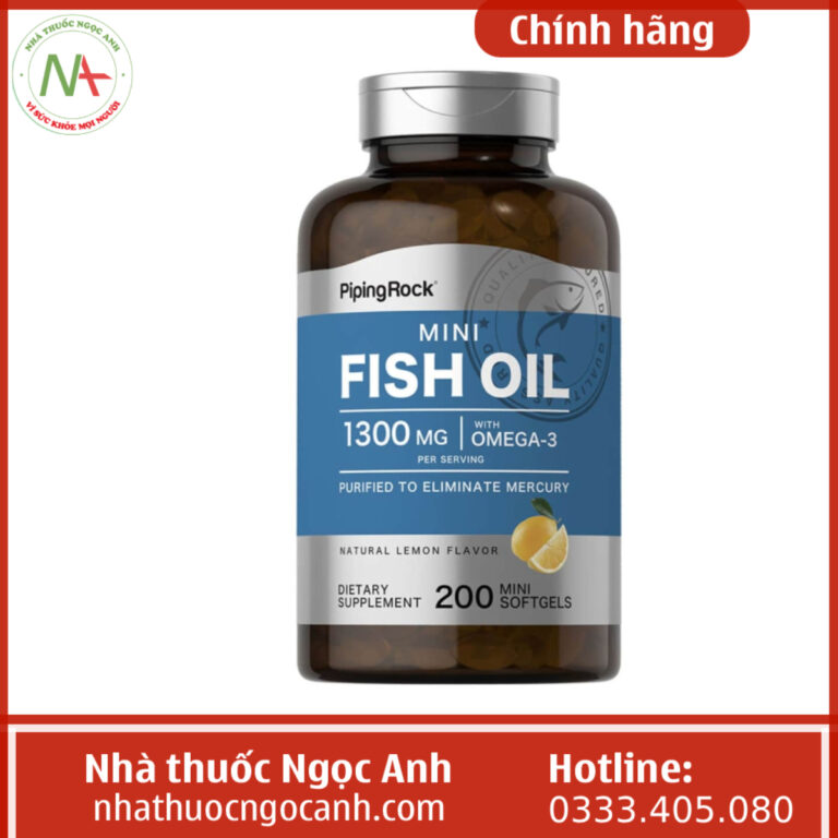 Piping Rock Mini Fish Oil 1300mg