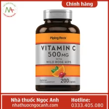Piping Rock Vitamin C 500mg With Wild Rose Hips