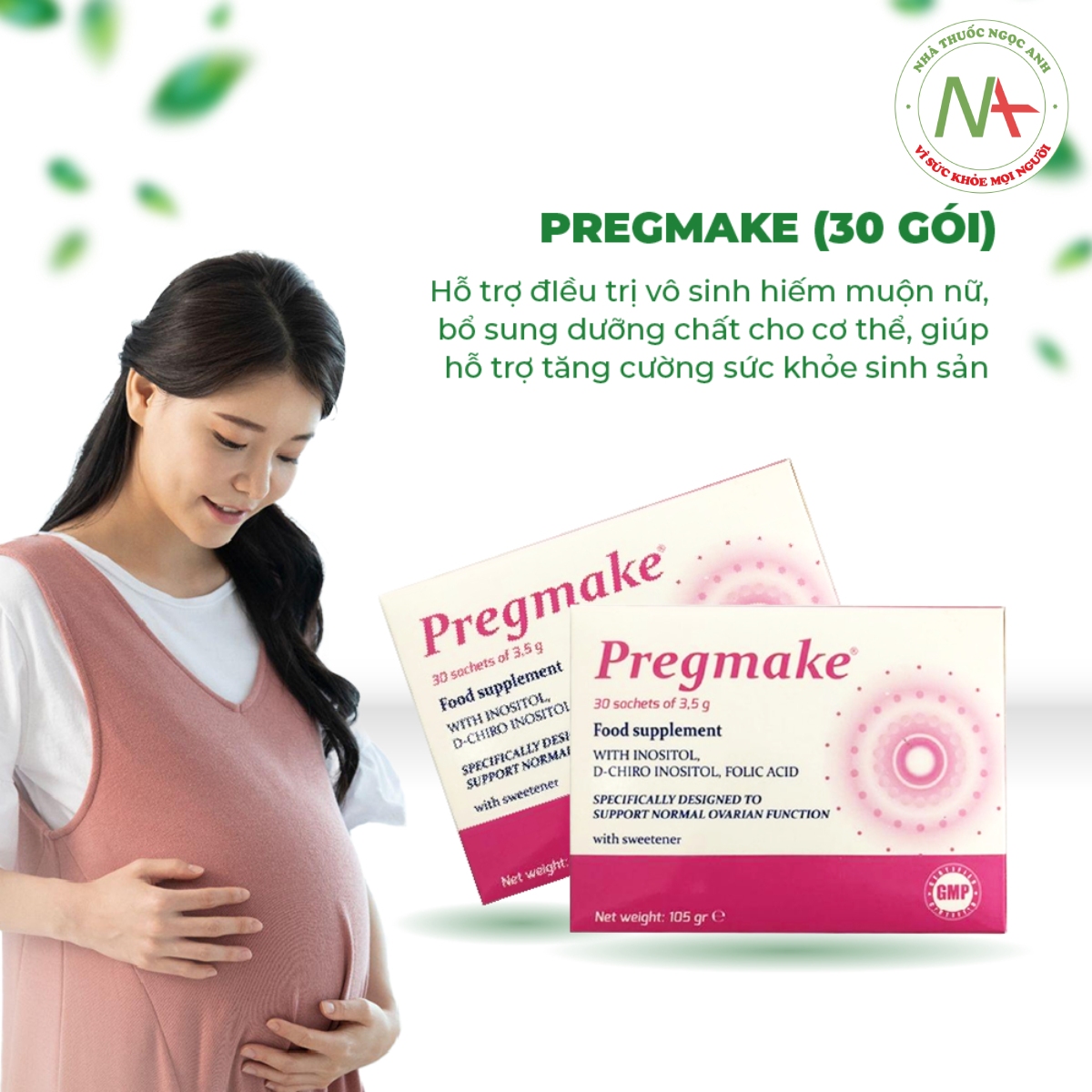 Pregmake hỗ trợ tăng khả năng có thai
