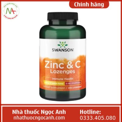 Zinc & Vitamin C Lozenges Swanson