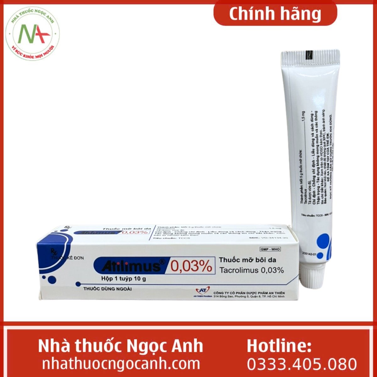 Thuốc Atilimus 0,03%