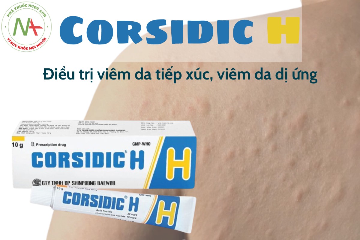 Corsidic H điều trị viêm da tiếp xúc, viêm da dị ứng