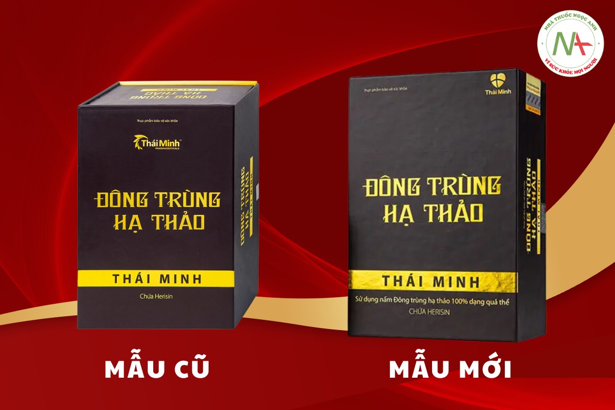 Thay đổi mẫu mã hộp Đông Trùng Hạ Thảo Thái Minh