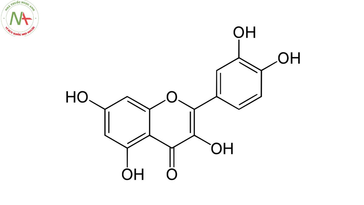 Cấu trúc phân tử quercetin 