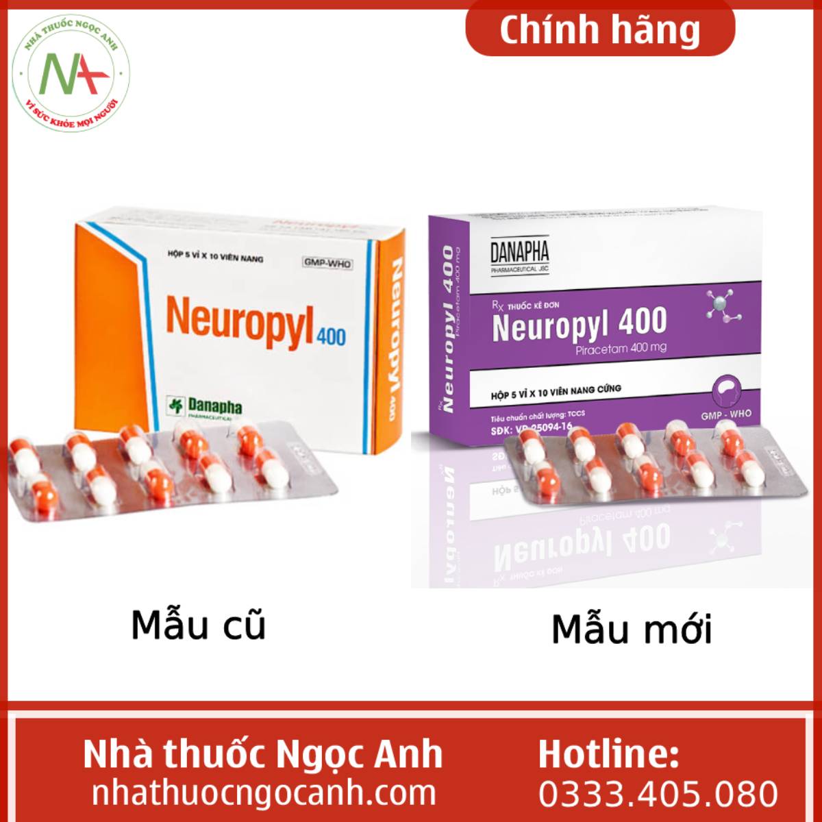 thuoc Neuropyl 400mg mau cu mau moi