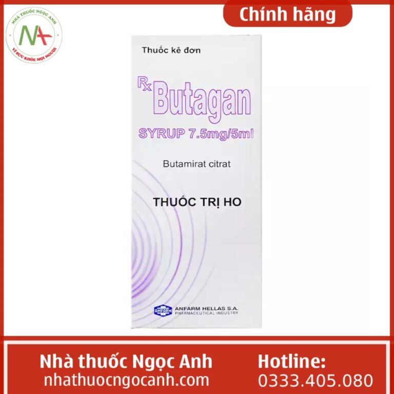 Thuốc Butagan Syrup 7,5mg/5ml