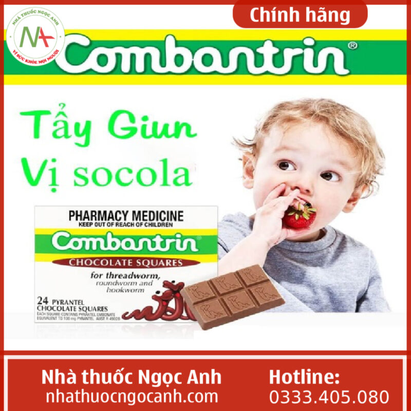 Combantrin Tree Thuốc tẩy giun Combantrin Chocolate Squares có tốt không, giá bao nhiêu ...
