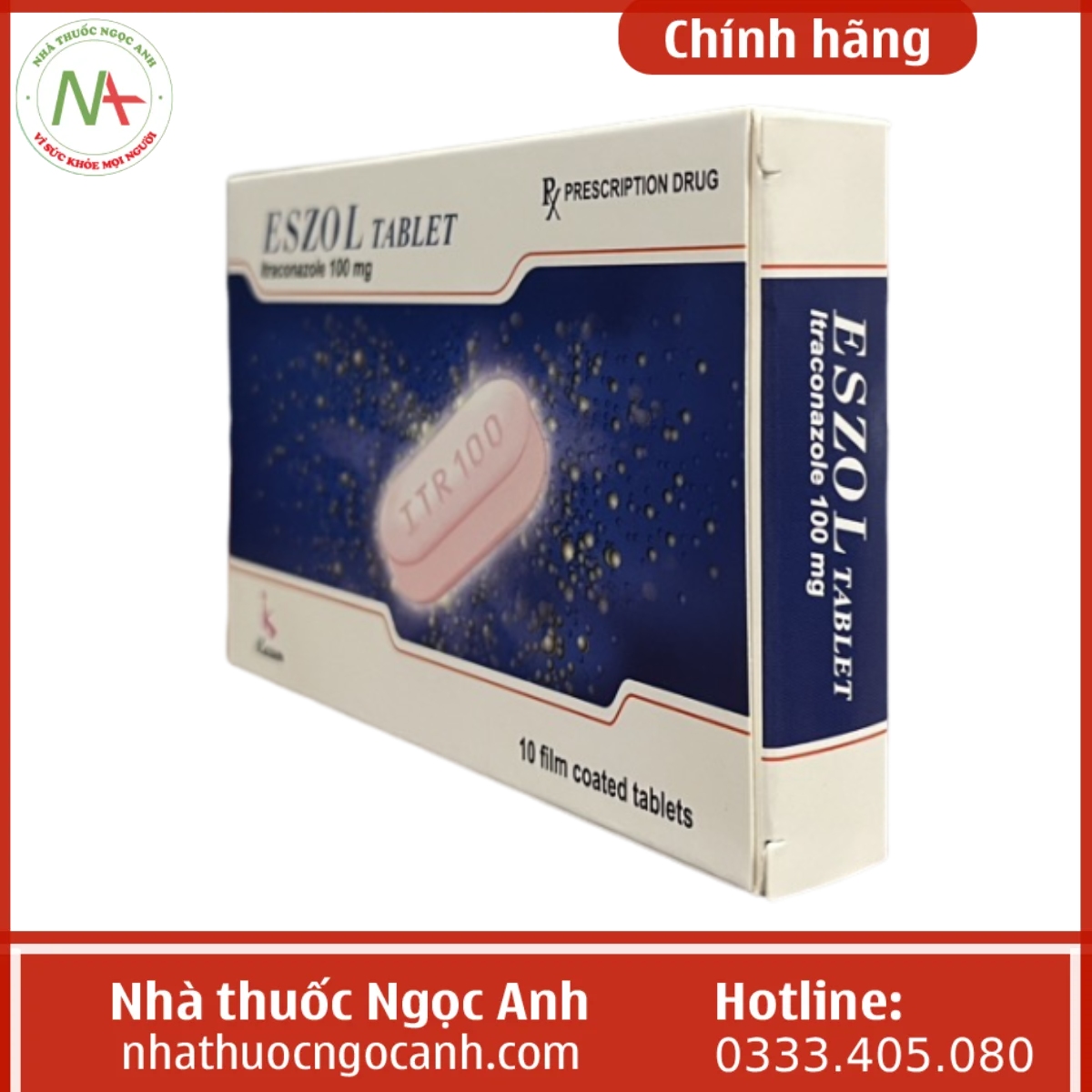 Hộp thuốc Eszol Tablet