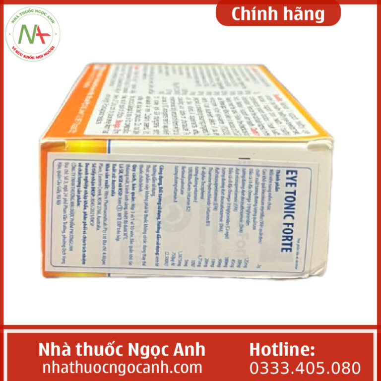 Thuốc Eye Tonic Forte có tác dụng gì, giá bao nhiêu, mua ở đâu?