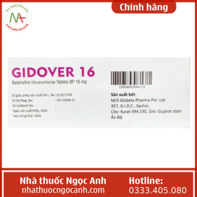 Hộp thuốc Gidover 16