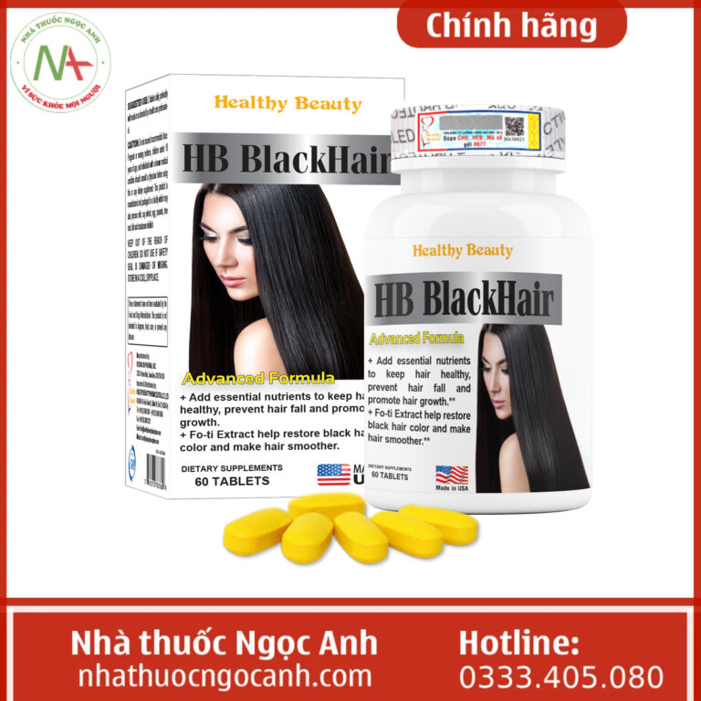 HB Black Hair hộp 60 viên