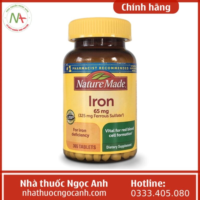 Nature Made Iron 65mg lọ 365 viên