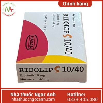 Hộp thuốc Ridolip S 10/40