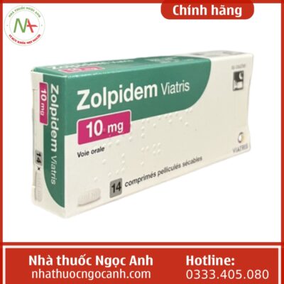 Hộp thuốc Zolpidem Viatris 10mg