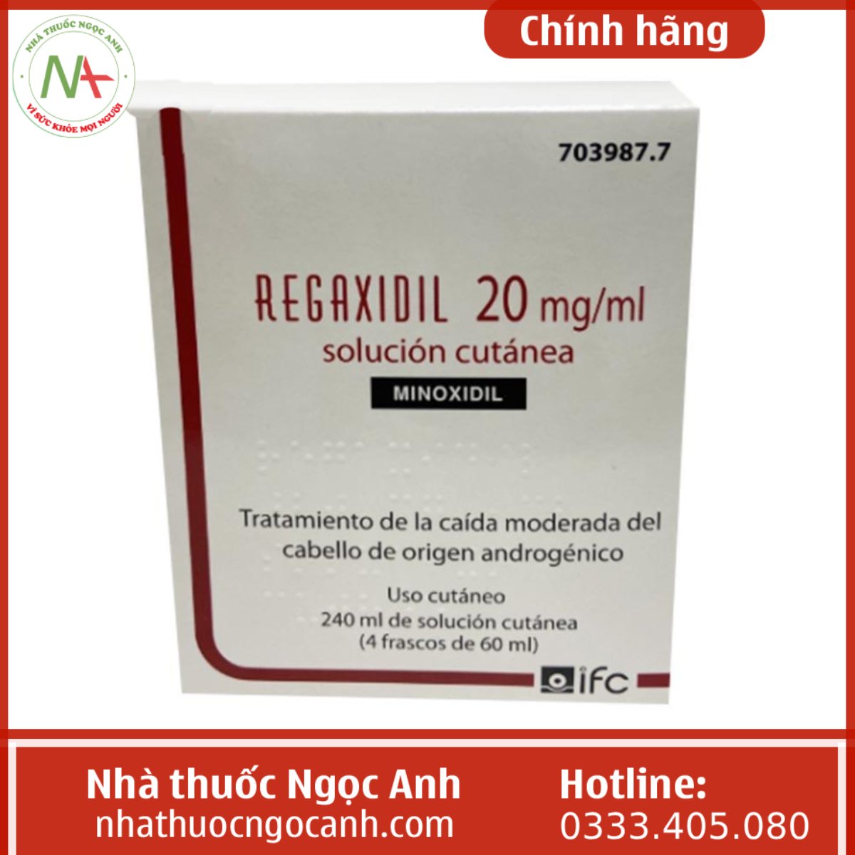 thuốc Regaxidil 20mg/ml