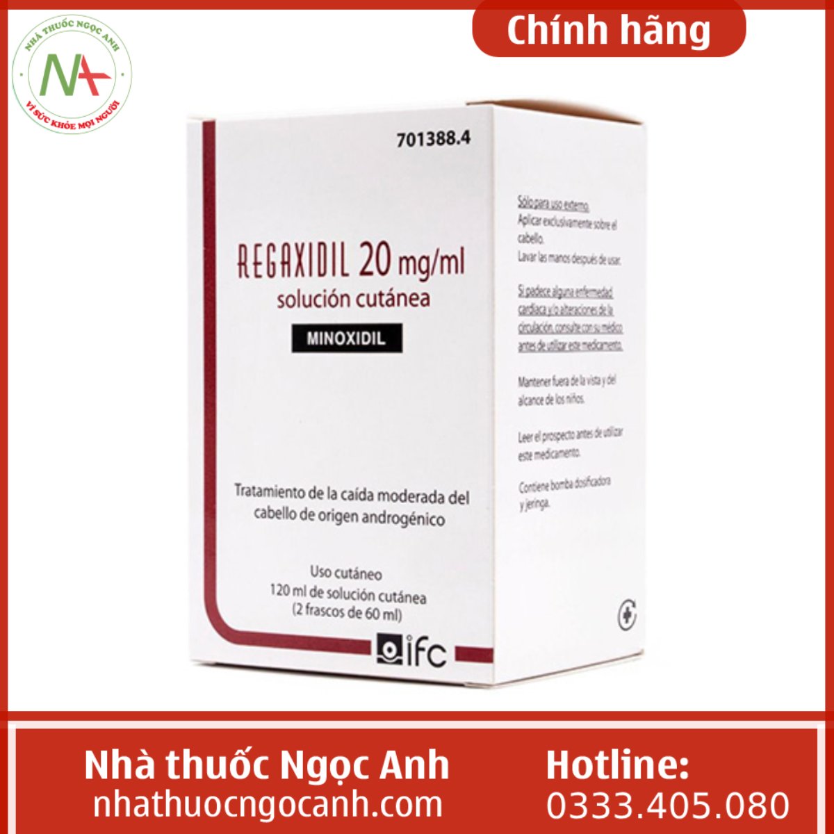 thuốc Regaxidil 20mg/ml