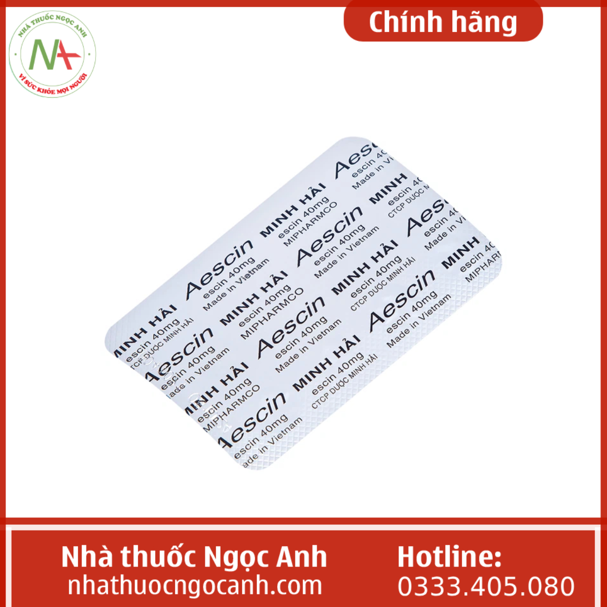 Aescin 40mg Minh Hai