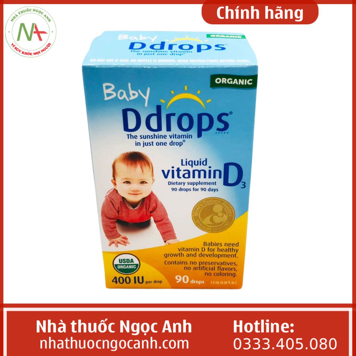 Baby Ddrops Vitamin D3 400 IU