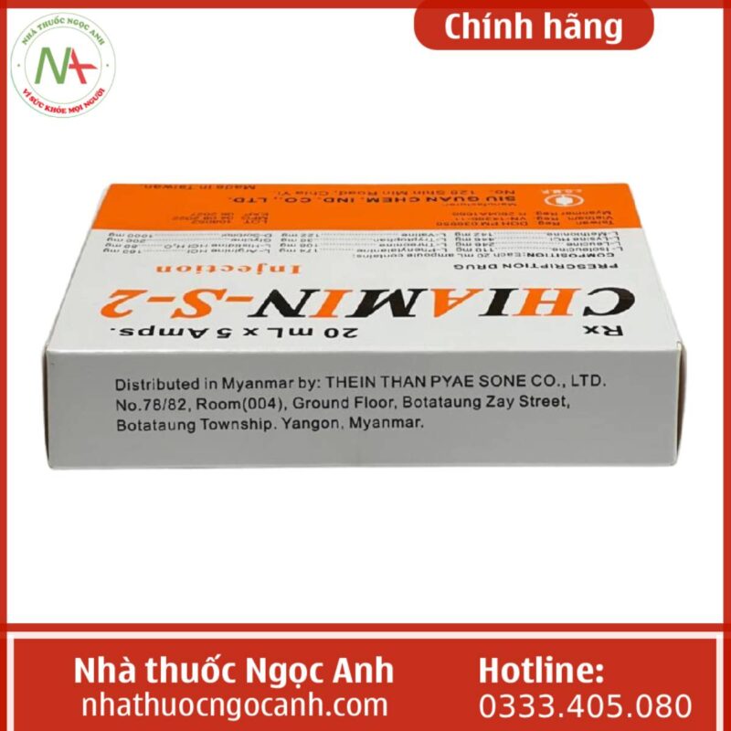 Thuốc Chiamin-S-2 Injection có tác dụng gì, giá bao nhiêu, mua ở đâu?