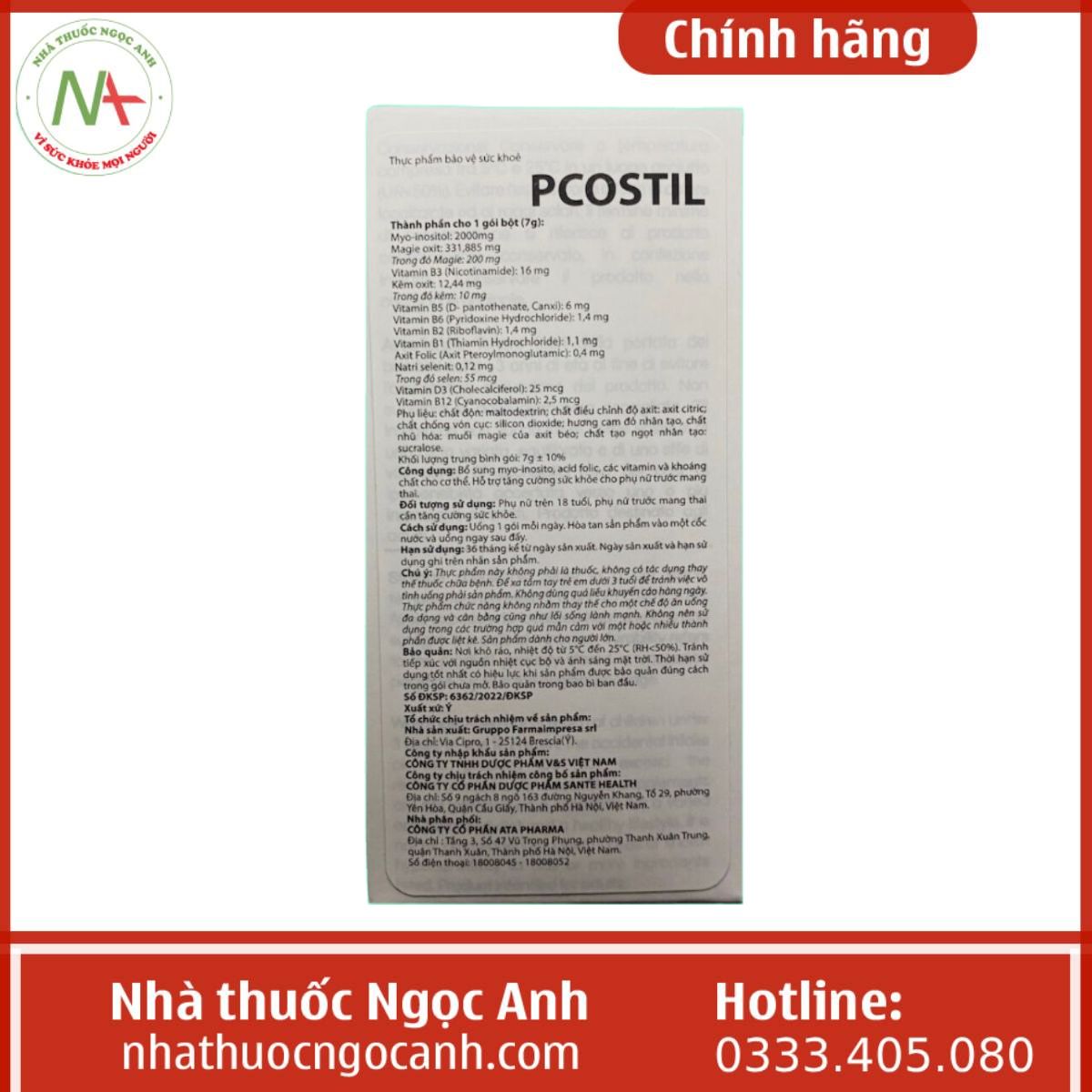 P.Costil hỗ trợ sinh sản ở nữ giới