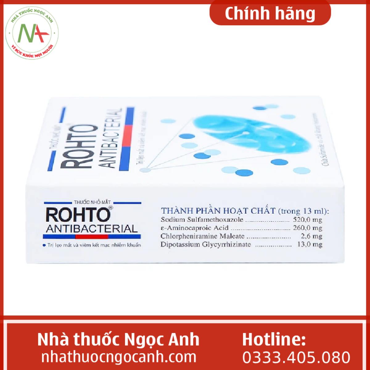 Thuốc nhỏ mắt Rohto AntiBacterial