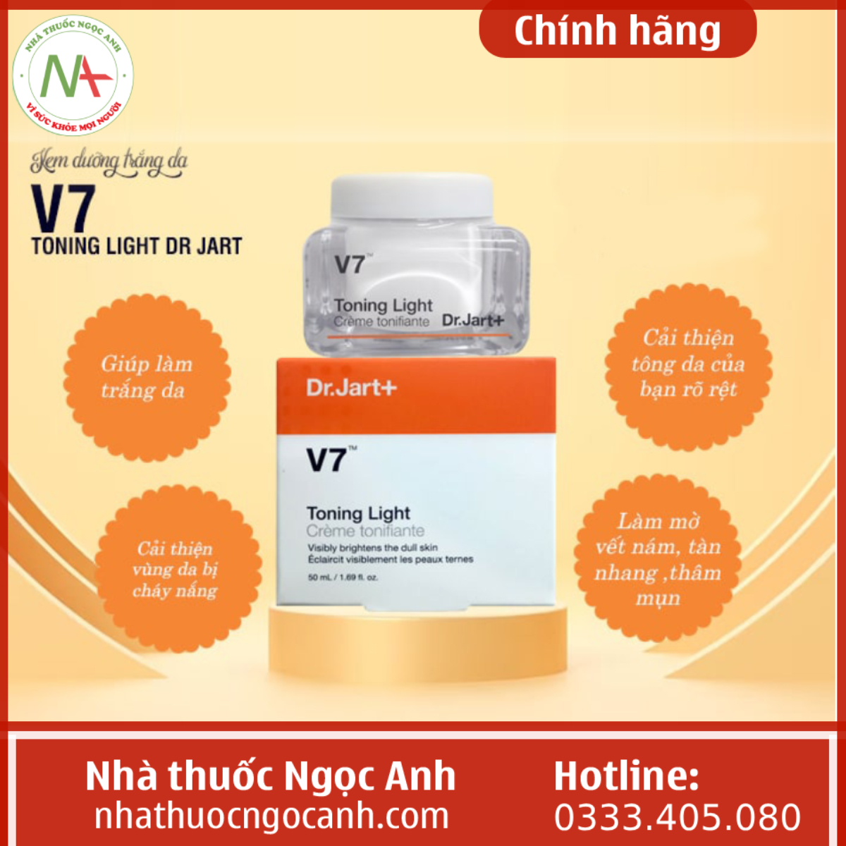 V7 Toning Light Dr Jart 50ml