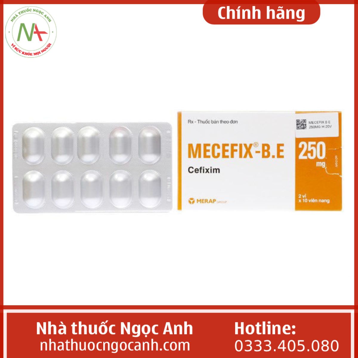 Thuốc Mecefix be 250mg có tác dụng gì?