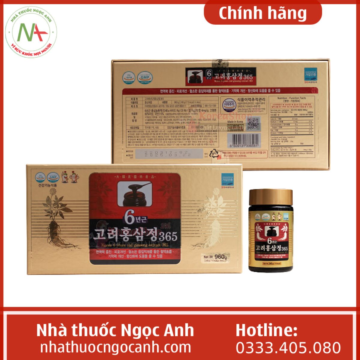 Cao Hồng Sâm 365 Hàn Quốc