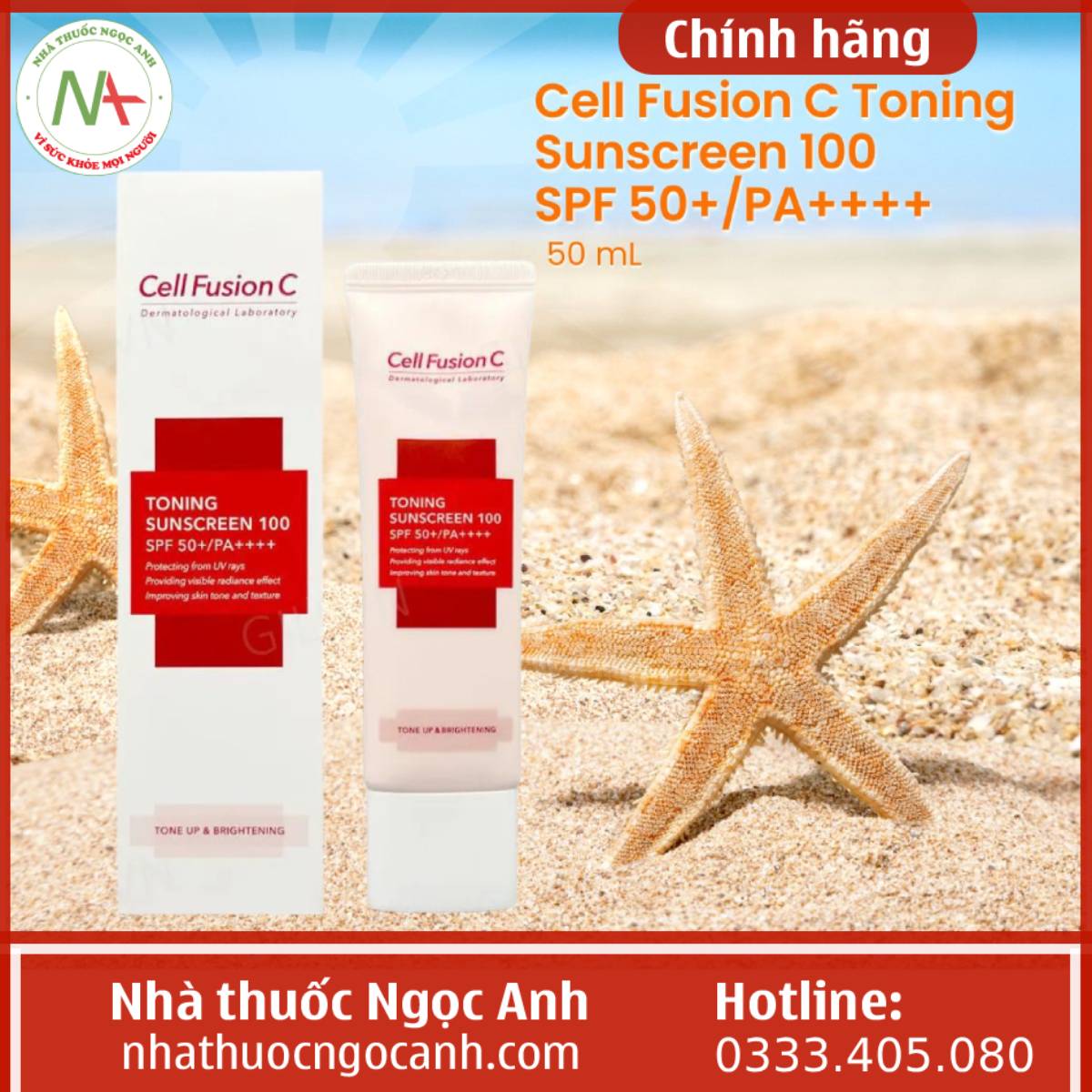 Cell Fusion C Toning Sunscreen 100 SPF 50+_PA++++