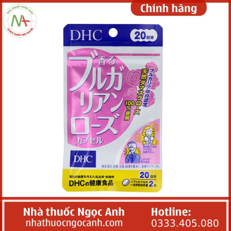 Viên uống thơm cơ thể DHC Bulgarian Rose Capsule