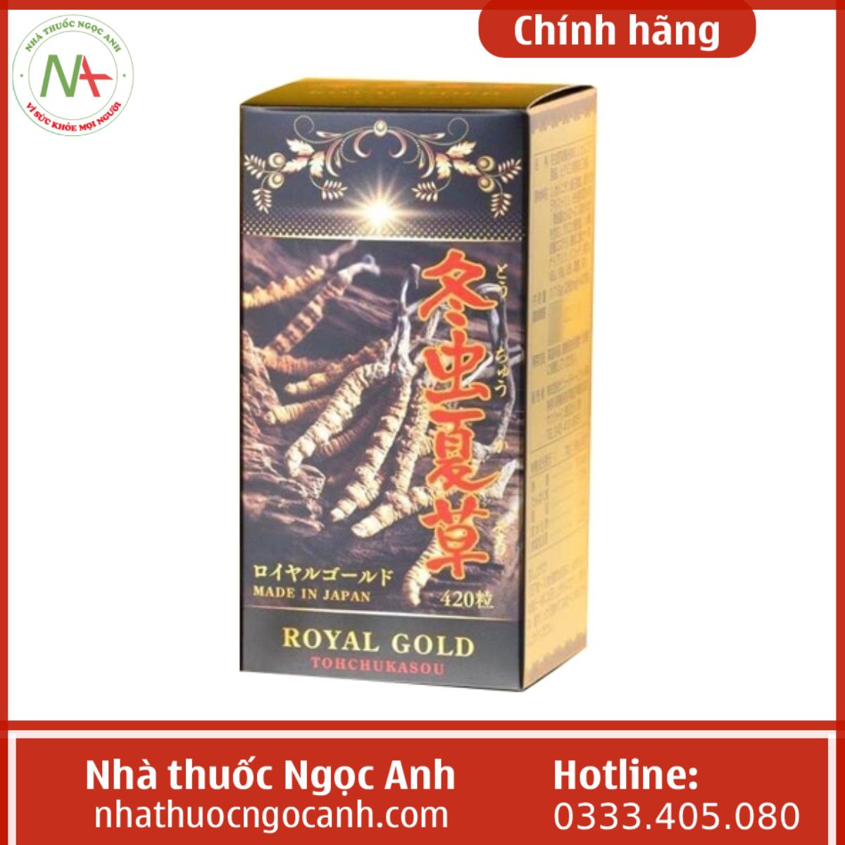 Đông trùng hạ thảo Tohchukasou Royal Gold tăng cường sức khỏe