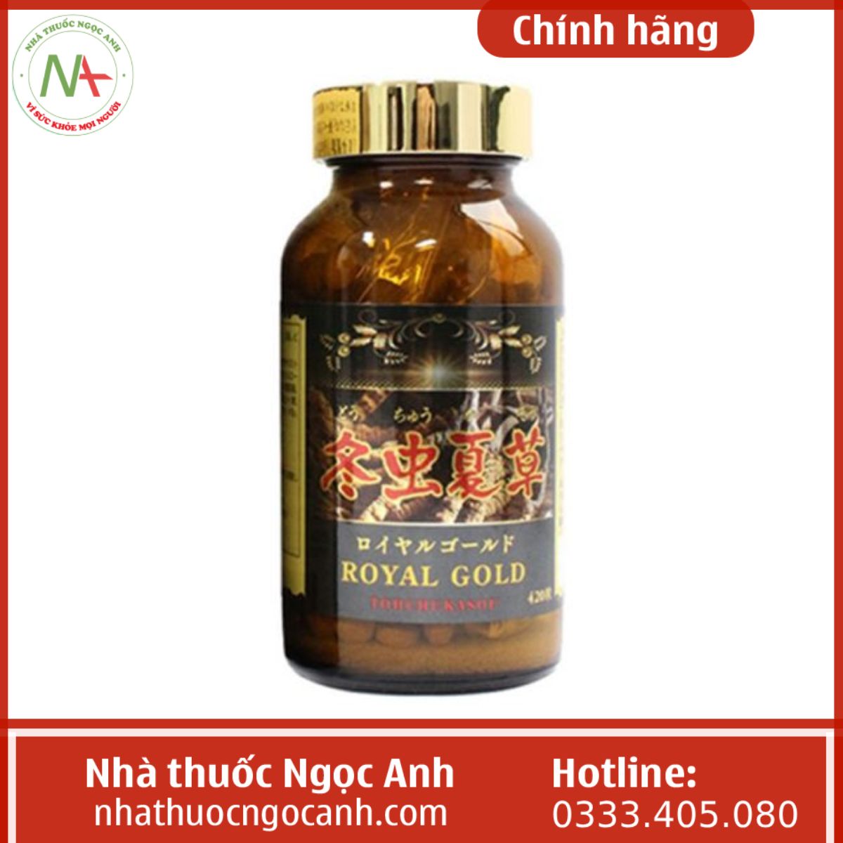 Đông trùng hạ thảo Tohchukasou Royal Gold tăng cường sức khỏe