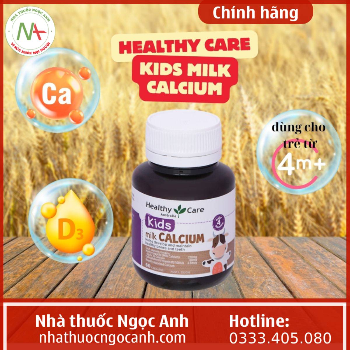 Healthy Care Kids Milk Calcium