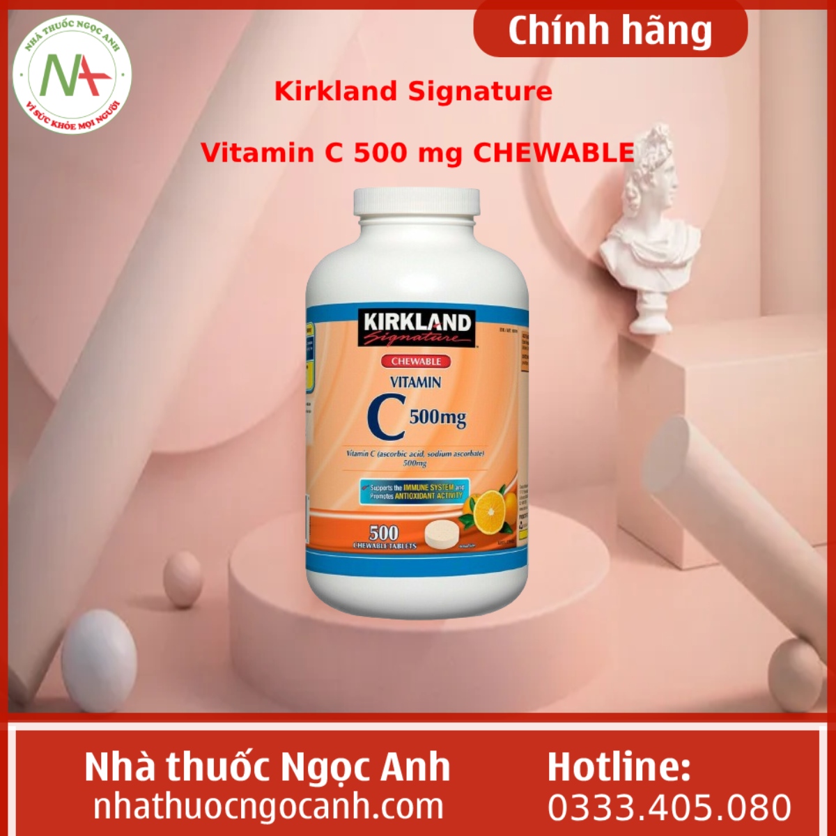 Kirkland Signature Vitamin C 500 mg CHEWABLE