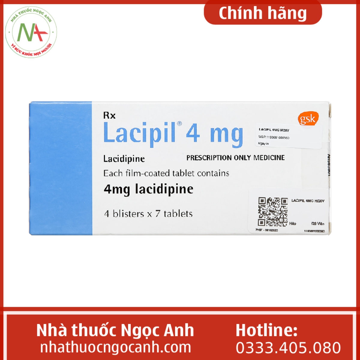 Lacipil 4 mg