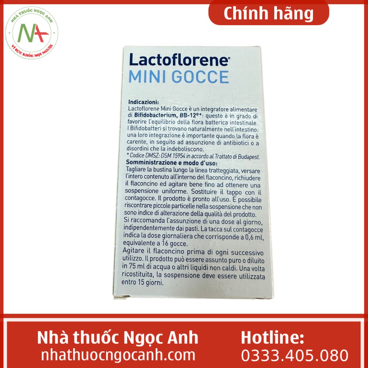 Men vi sinh Lactoflorene® Gocce