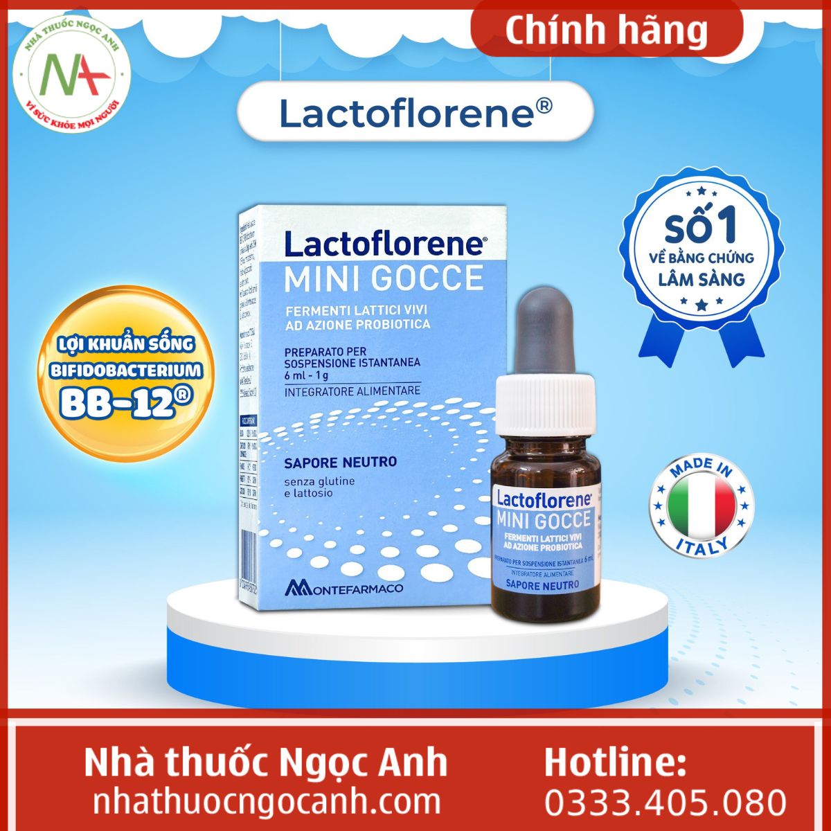 Men vi sinh Lactoflorene® Gocce