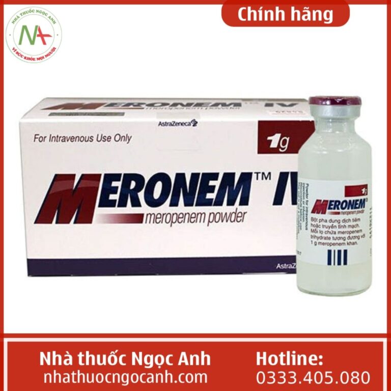 Thuốc Meronem 1g điều trị nhiễm khuẩn