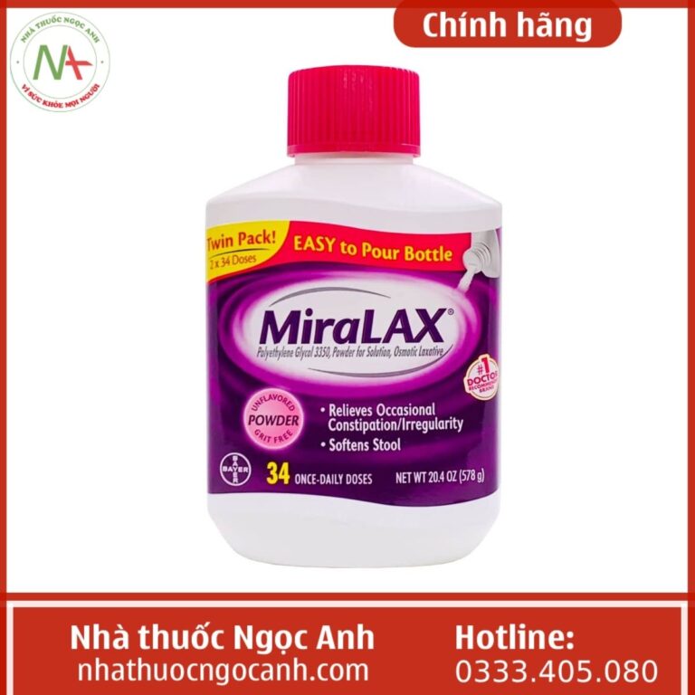 Bột trị táo bón Miralax